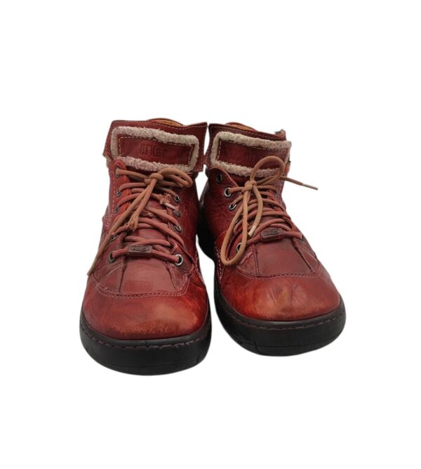 Ghete dama Kacper 40, piele, rosu, captusite - imagine 3