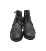 Ghete barbati Belmondo 45, piele, negru - imagine 3