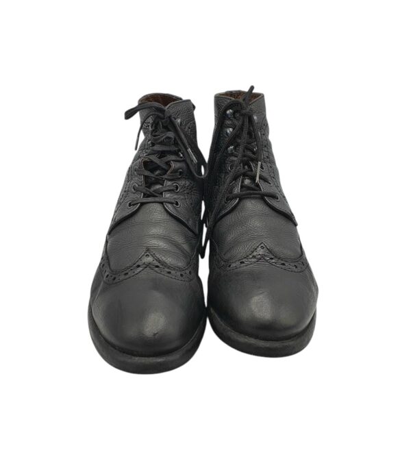 Ghete barbati Belmondo 45, piele, negru - imagine 3