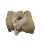 Ghete dama Fashion 38, material textil, bej, imblanite - imagine 4