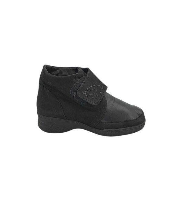 Ghete dama Solidus 38, piele, negru - imagine 1