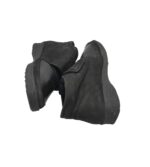 Ghete dama Solidus 38, piele, negru - imagine 4