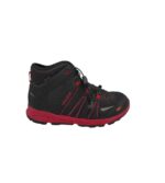 Ghete dama Vaude 38, imitatie de piele, material textil, negru rosu