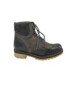 Ghete dama Tamaris 40, piele intoarsa, gri, imblanite