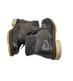 Ghete dama Tamaris 40, piele intoarsa, gri, imblanite - imagine 4