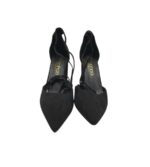 Sandale dama Boohoo 38, material textil, negru - imagine 3