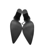 Sandale dama Boohoo 38, material textil, negru - imagine 5