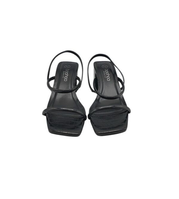 Sandale dama Boohoo 37, imitatie de piele, negru - imagine 3