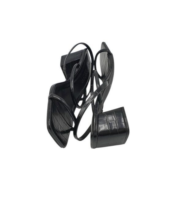 Sandale dama Boohoo 37, imitatie de piele, negru - imagine 4