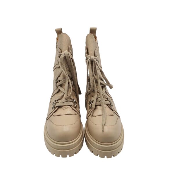 Ghete dama Copenhagen 39, piele, crem - imagine 3