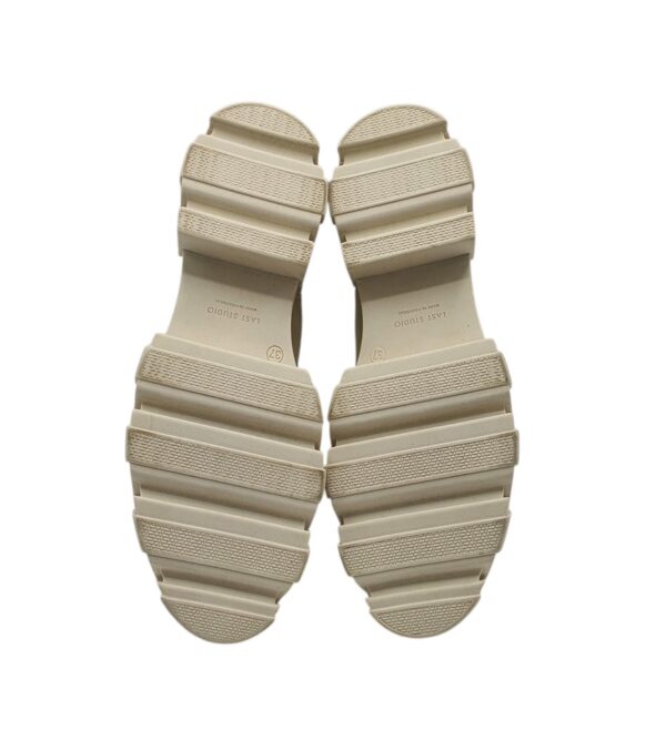 Cizme dama Last Studio 37, piele, material textil, bej - imagine 5