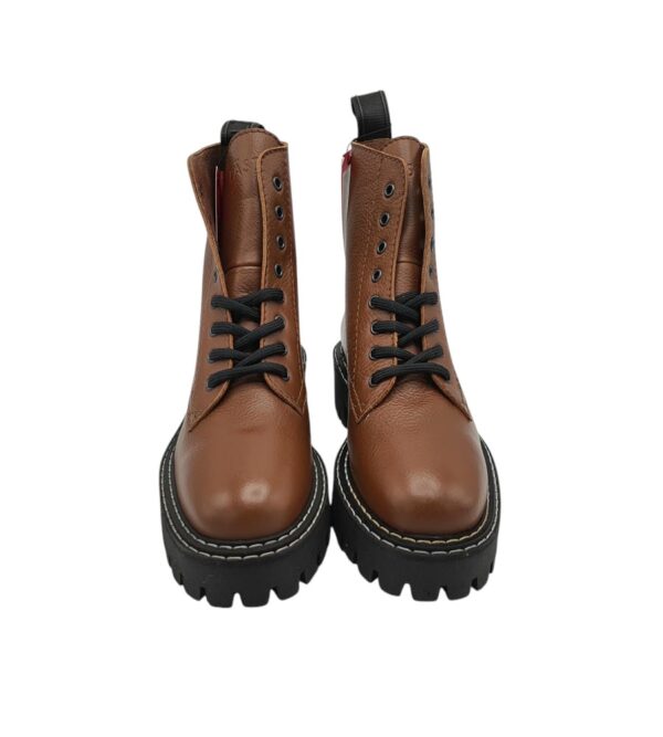 Ghete dama Last 37, piele, maro - imagine 3