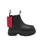 Ghete dama Last  37, piele, negru