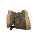 Ghete dama Last 37, piele intoarsa, gri - imagine 4