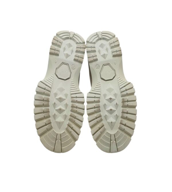 Ghete dama Last 37, piele intoarsa, material textil, roz alb - imagine 5