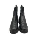 Ghete dama Asos 39, imitatie de piele, material textil,  negru - imagine 3