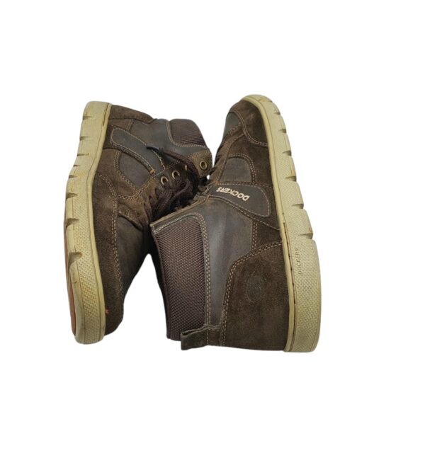 Ghete barbati Dockers 42, piele, piele intoarsa, maro - imagine 4