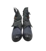 Cizme dama KimKay 42, piele, piele intoarsa, albastru - imagine 3