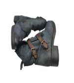 Cizme dama KimKay 42, piele, piele intoarsa, albastru - imagine 4