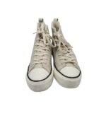 Tenisi dama Primark 40, imitatie de piele, gri, imblanite - imagine 3