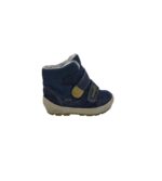 Ghete dama Superfit 23, piele intoarsa, albastru, Gore-tex, imblanite