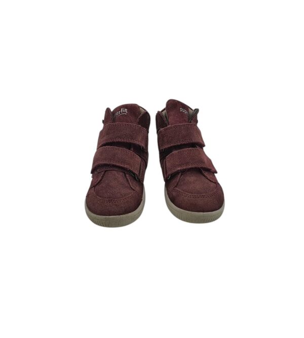 Adidasi copii Superfit 24, piele intoarsa, visiniu, Gore -tex - imagine 3