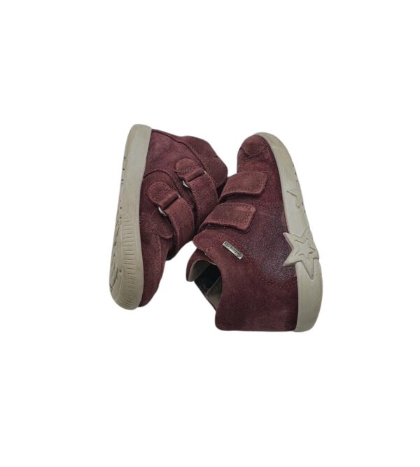 Adidasi copii Superfit 24, piele intoarsa, visiniu, Gore -tex - imagine 4