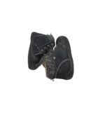 Ghete copii Elefanten 20, piele intoarsa, negru, imblanite - imagine 4