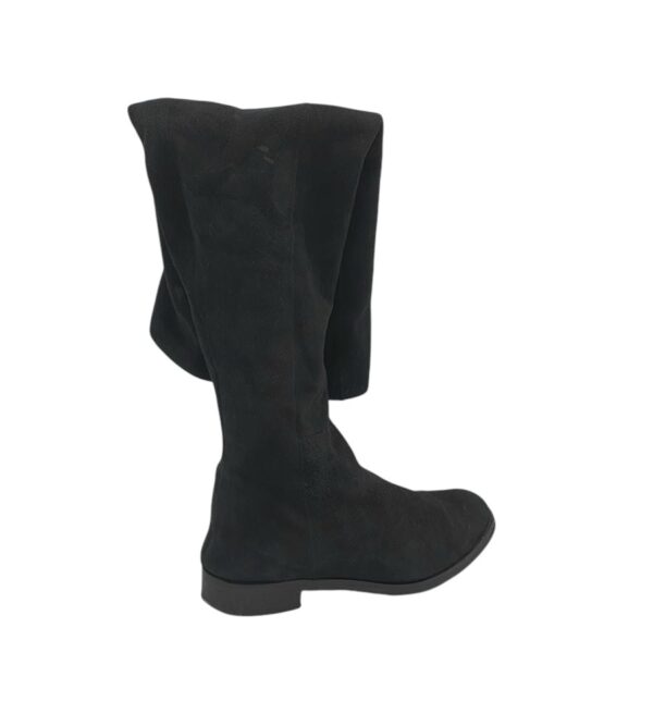 Cizme dama Jd 42, piele intoarsa, negru - imagine 1