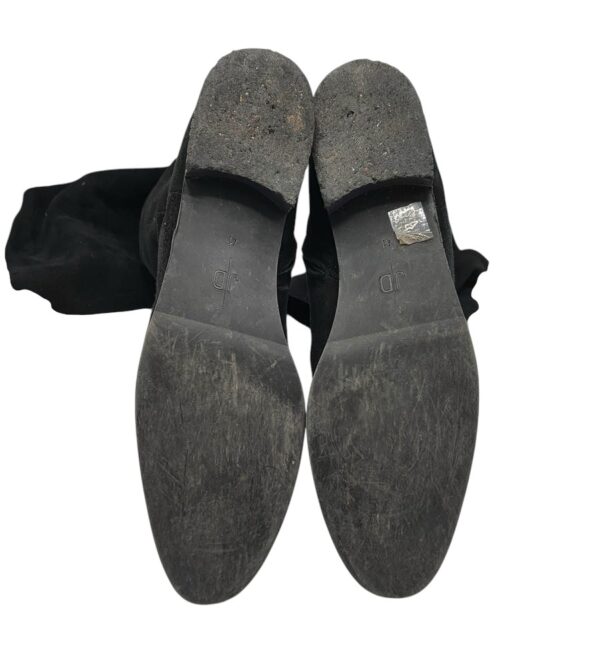 Cizme dama Jd 42, piele intoarsa, negru - imagine 5