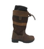 Cizme unisex 40, piele, material textil, maro