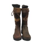 Cizme unisex 40, piele, material textil, maro - imagine 3