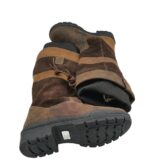 Cizme unisex 40, piele, material textil, maro - imagine 4