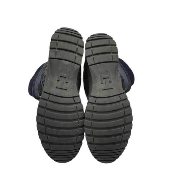 Cizme dama Tommy Hilfiger 38, material textil, piele, negru albastru - imagine 5