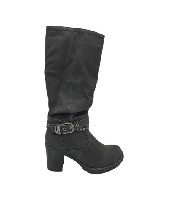 Cizme dama Young Spirit 37, imitatie de piele, negru - imagine 1