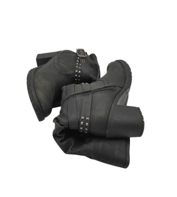 Cizme dama Young Spirit 37, imitatie de piele, negru - imagine 4