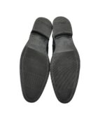 Ghete barbati Pat Calvin  45, piele intoarsa, piele, negru maro - imagine 5