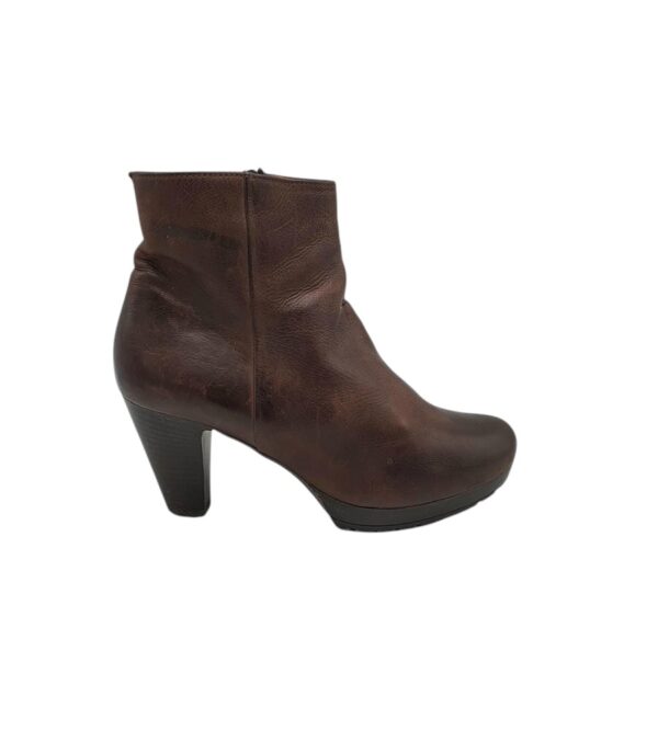 Botine dama Hogl 38, piele, maro - imagine 1