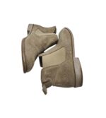 Botine dama Tamaris 40, piele intoarsa, gri - imagine 4