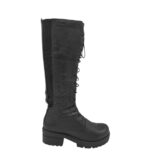 Cizme dama Vagabond 37, piele, material textil, negru
