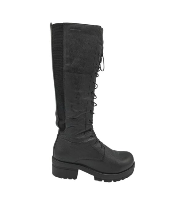 Cizme dama Vagabond 37, piele, material textil, negru - imagine 1