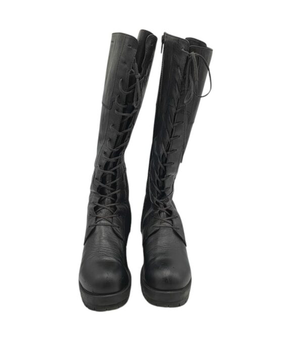 Cizme dama Vagabond 37, piele, material textil, negru - imagine 3