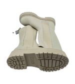 Cizme dama Bianco, piele, material textil, bej - imagine 4