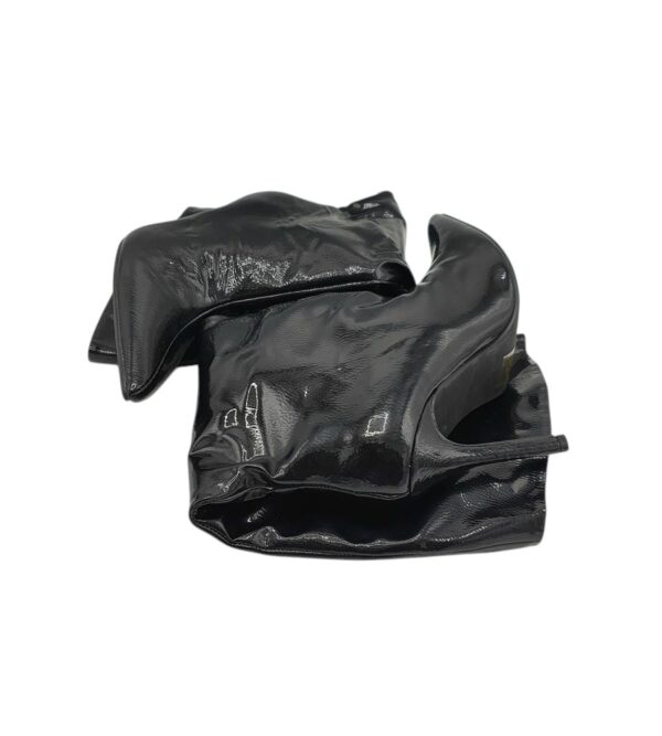 Cizme dama Boohoo 38, imitatie de piele, negru - imagine 4