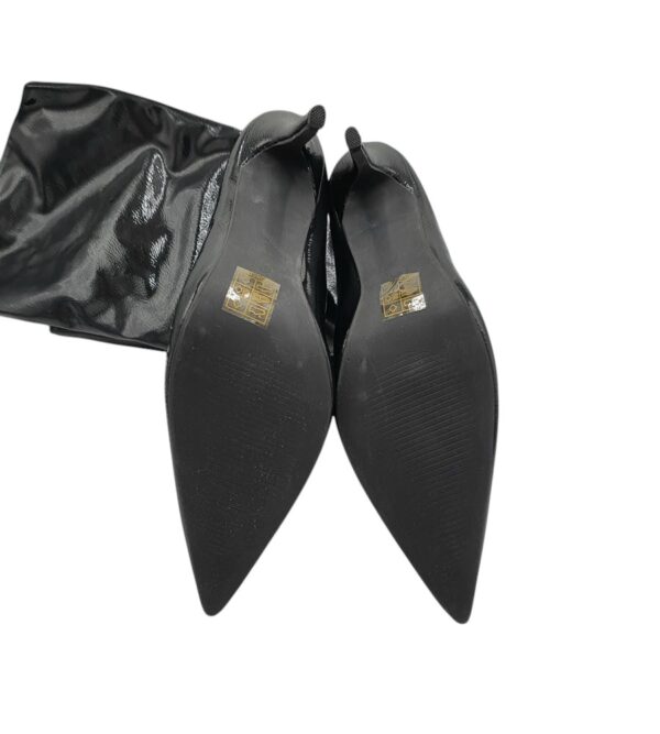 Cizme dama Boohoo 38, imitatie de piele, negru - imagine 5