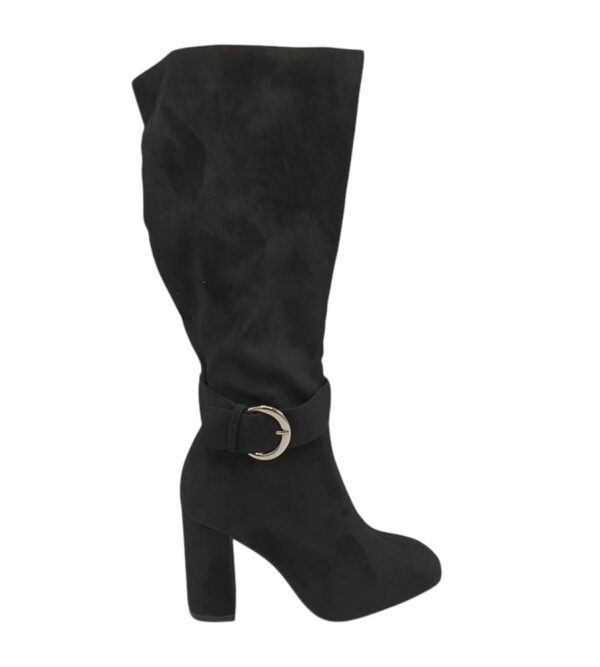 Cizme dama Boohoo 40, material textil, negru - imagine 1