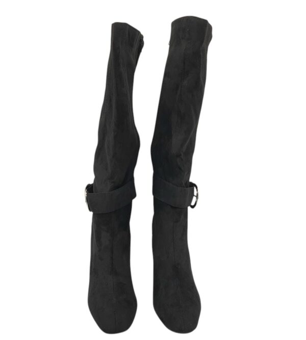 Cizme dama Boohoo 40, material textil, negru - imagine 3