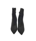 Botine dama Krush 36, imitatie de piele, material textil, negru - imagine 3