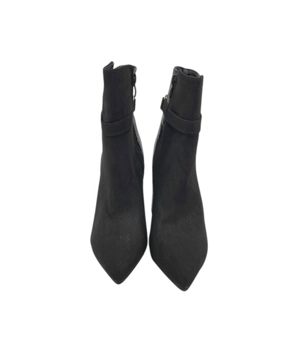 Botine dama Krush 36, imitatie de piele, material textil, negru - imagine 3