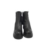 Botine dama Bianco  36,  piele , material textil, negru - imagine 3